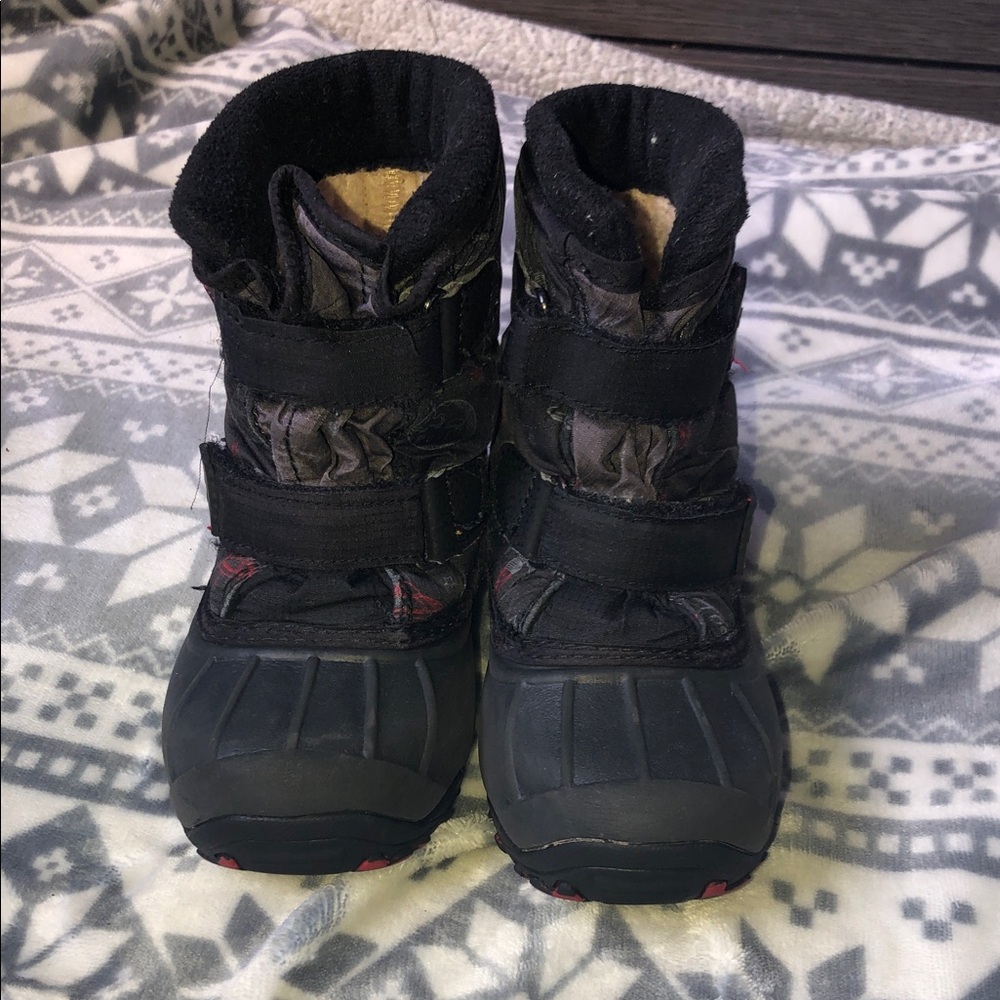 Kids Black Snow Boots - Unbranded